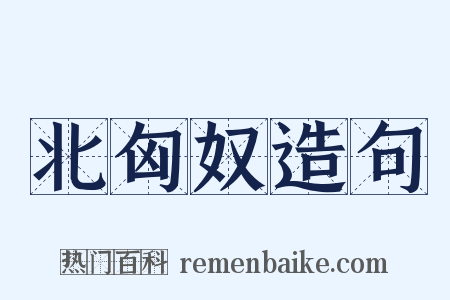 北匈奴造句是什么意思的图片